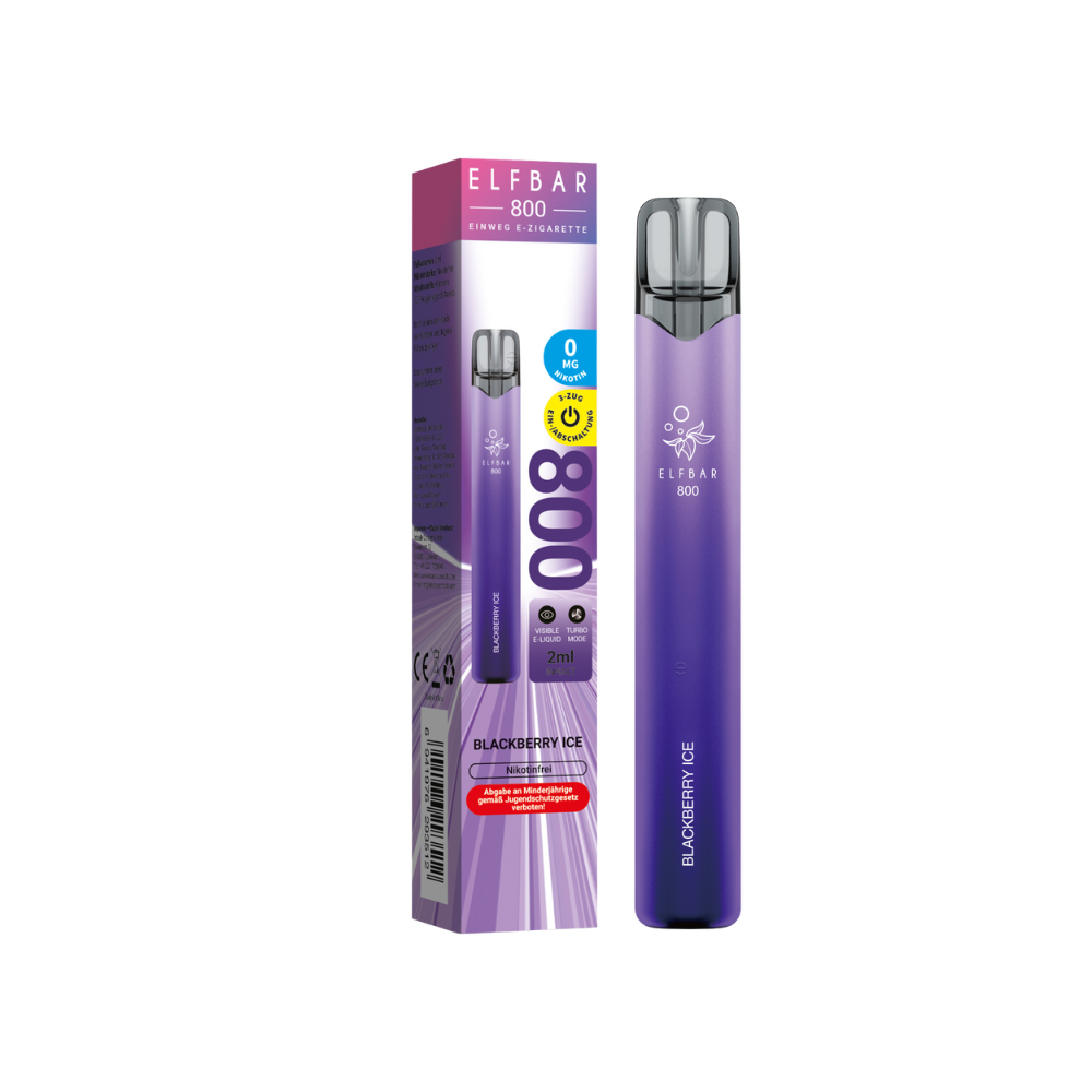 Elfbar 800 - Blackberry Ice Nicotine Free