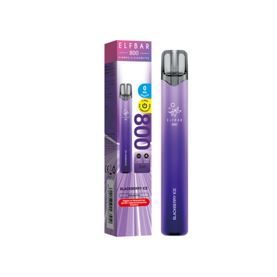 Elfbar 800 - Blackberry Ice Nicotine Free