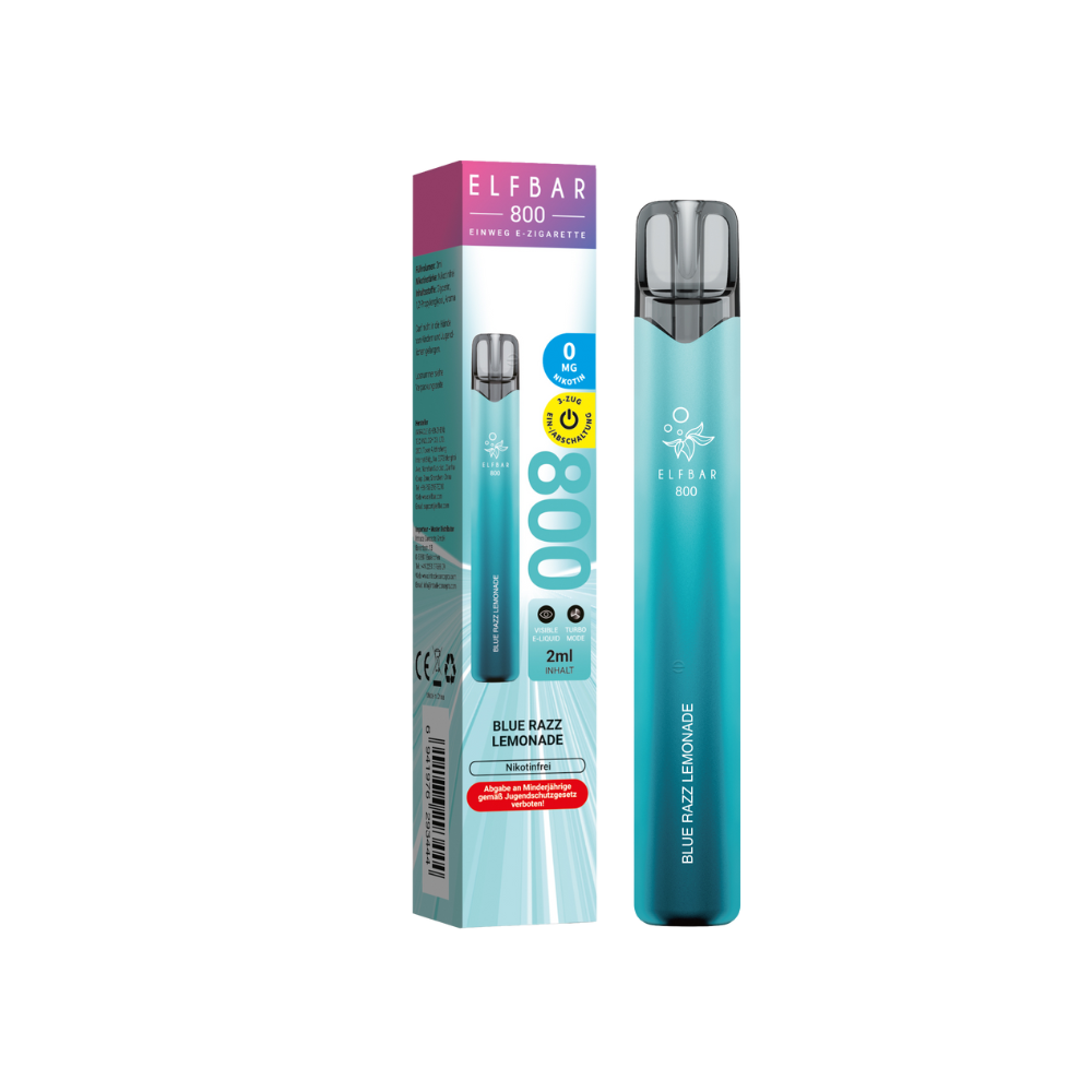 Elfbar 800 - Blue Razz Lemonade Nicotine Free