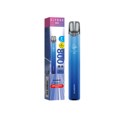 Elfbar 800 - Blueberry Nicotine Free