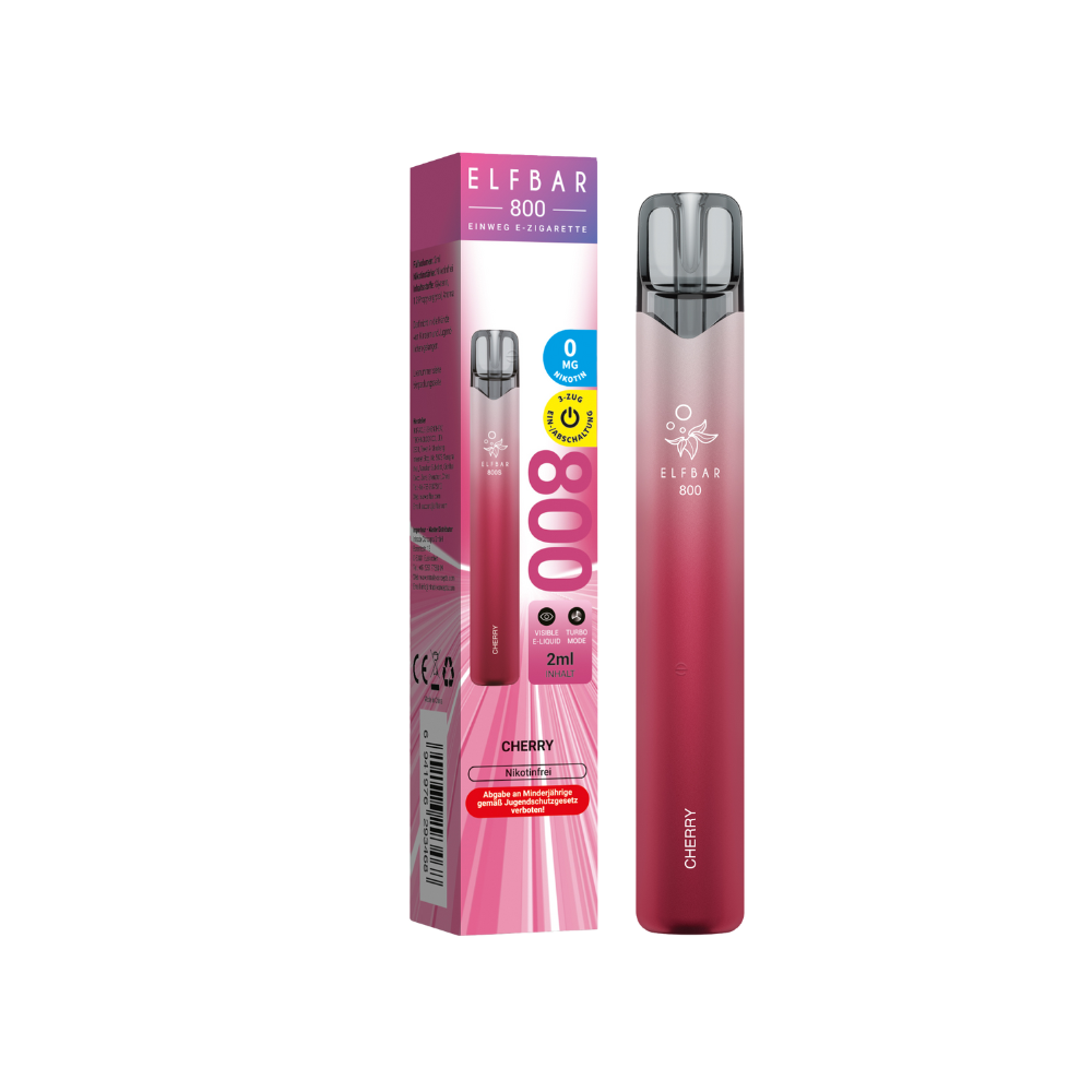Elfbar 800 - Cherry Nicotine Free