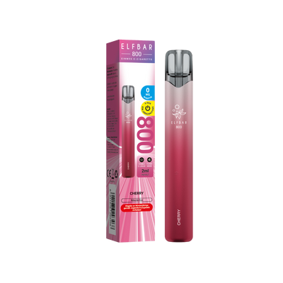 Elfbar 800 - Cherry Nicotine Free