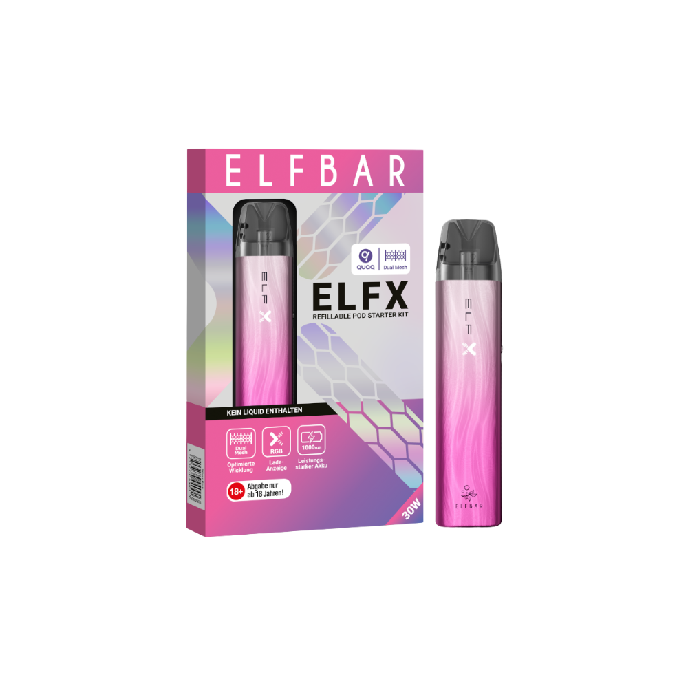 Elfbar - ELFX - Kit - Silver Pink