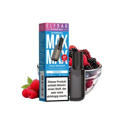 Elfbar Max Pod - Tripple Berry 20mg nicotine content