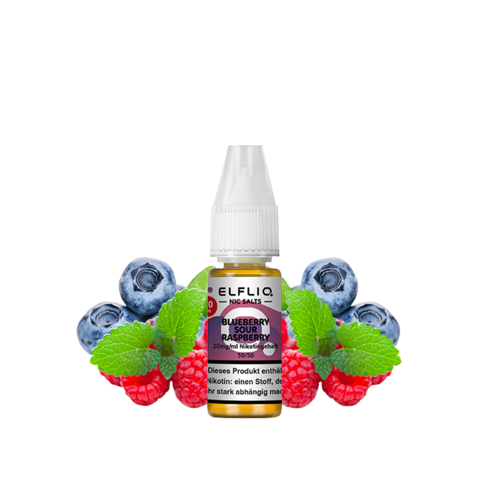 Elfbar - Elfliq Blueberry Sour Raspberry nicotine salt liquid