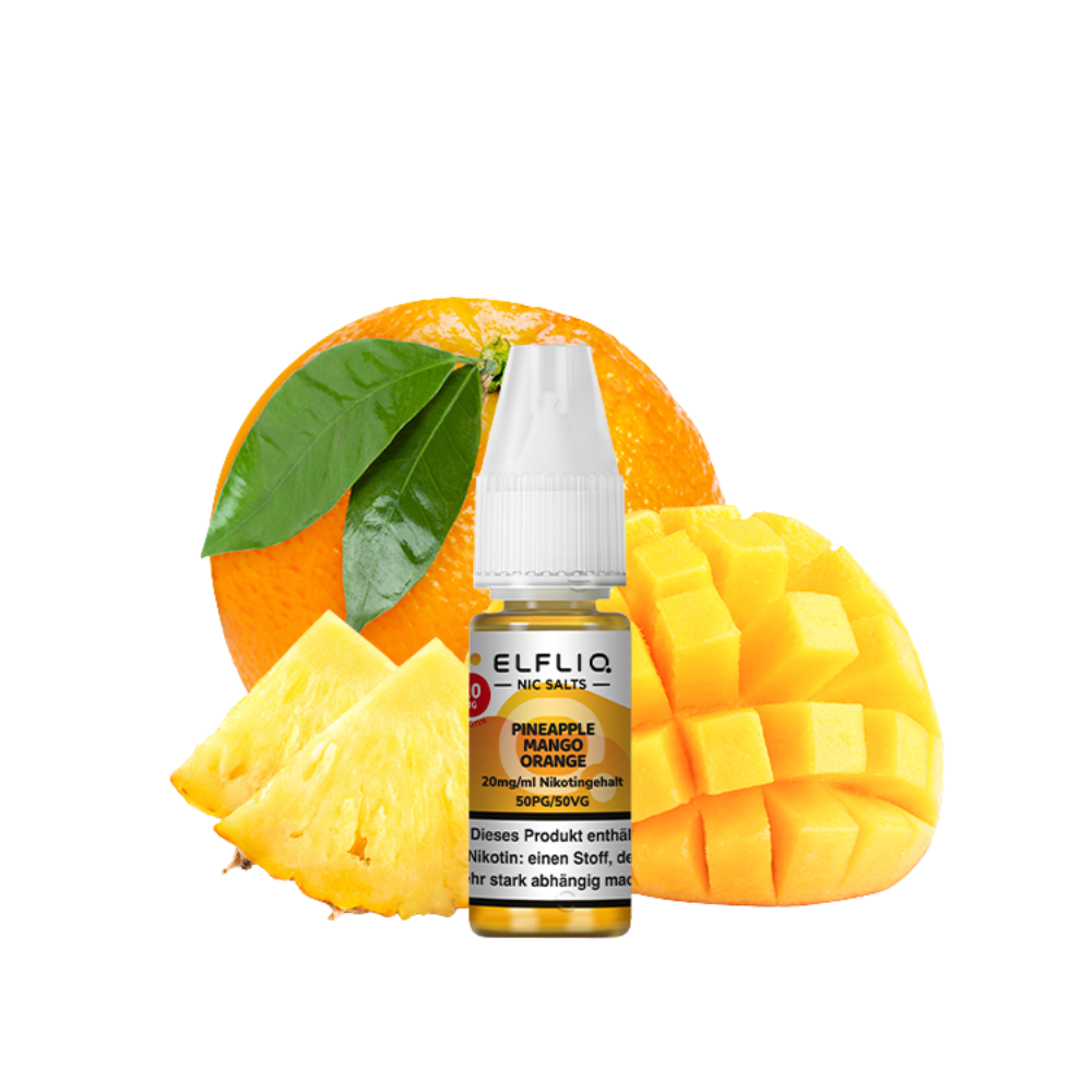 Elfbar - Elfliq Pineapple Mango Orange nicotine salt liquid