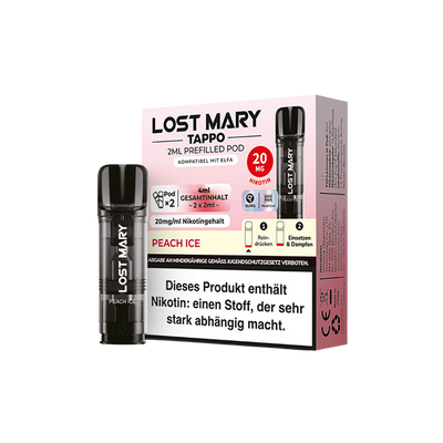 Elfbar Lost Mary Tappo Pod - Peach Ice 2x 20mg