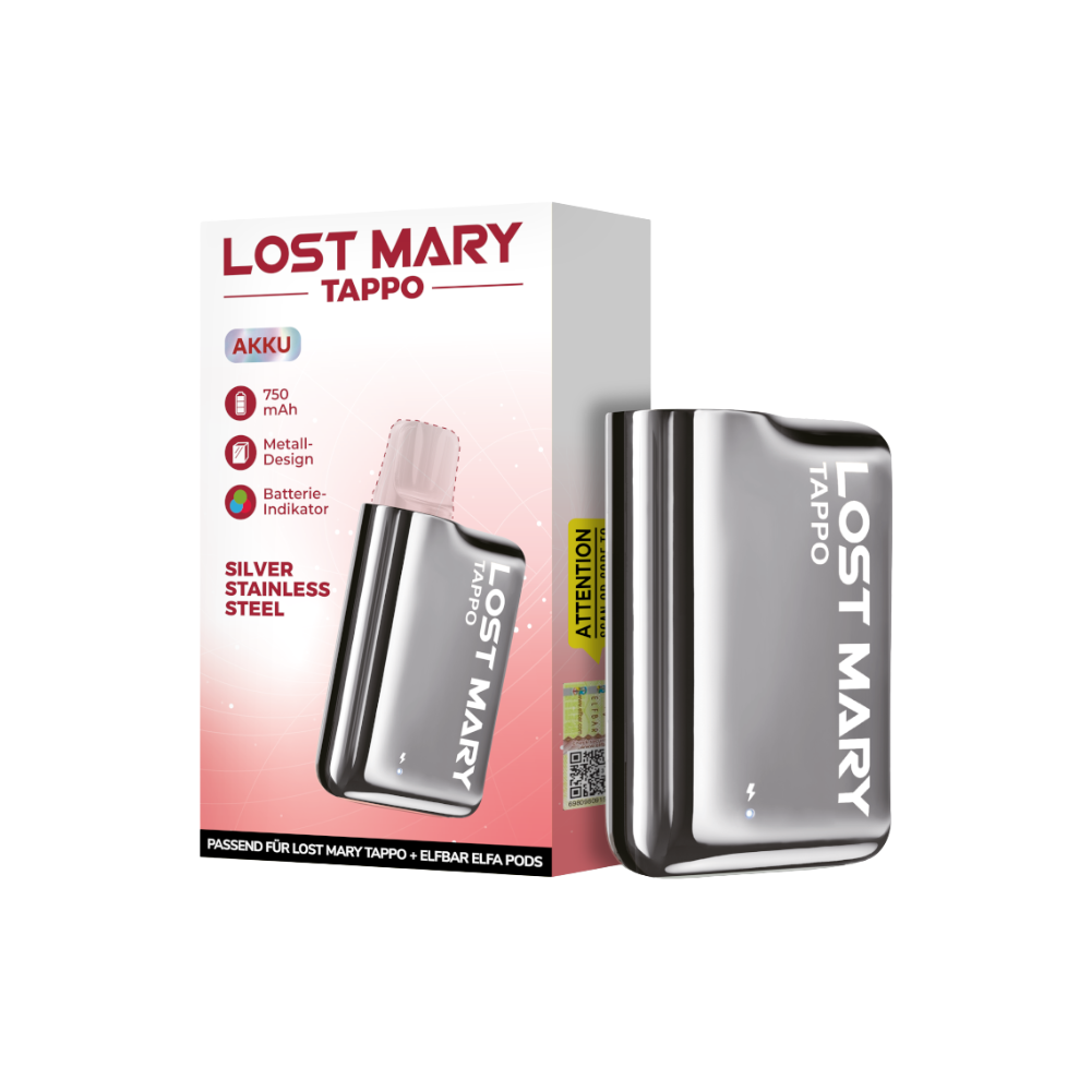 Lost Mary Tappo - Base Unit - ELFBAR - Silver Stainless