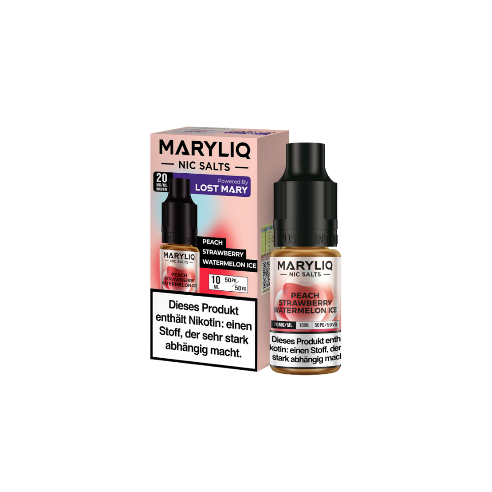 Maryliq by Elfbar - Peach Strawberry Watermelon Ice