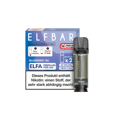 ELFA Pod - Blueberry Bubble Gum - 2x 20mg (SOLD OUT) 
