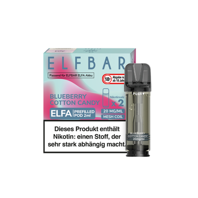ELFA Pod - Blueberry Cotton Candy - 2x 20mg