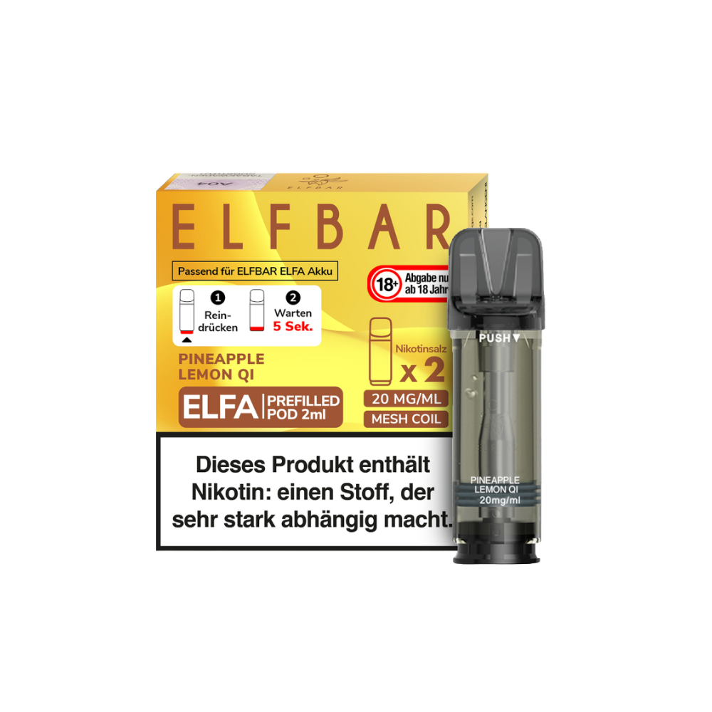 ELFA Pod - Pineapple Lemon Qi - 2x 20mg