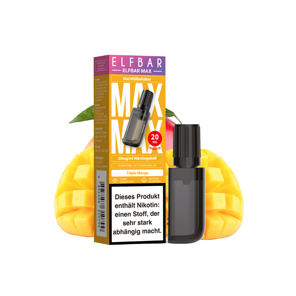 Elfbar Max Pod - Tripple Mango 20mg nicotine content