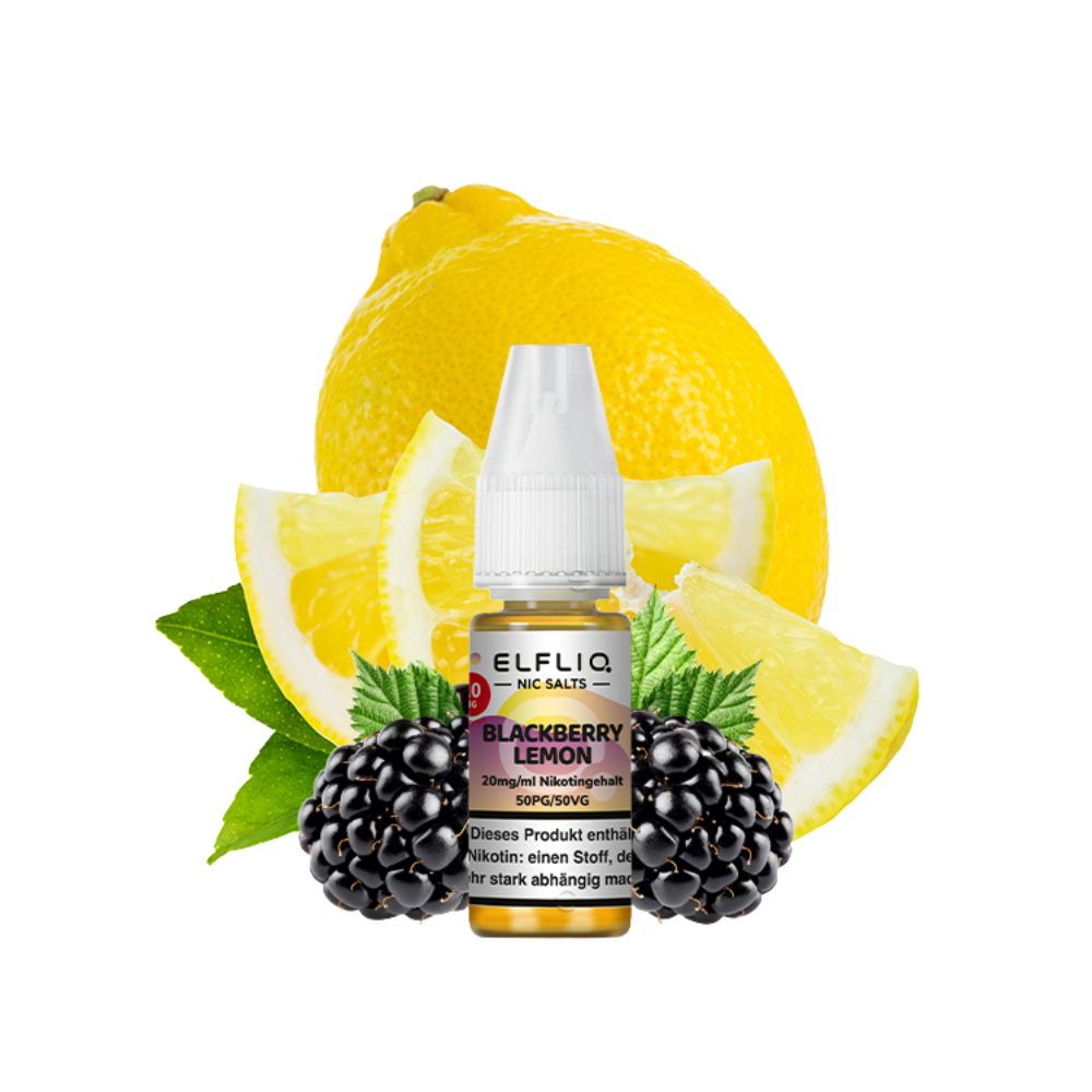 Elfbar - Elfliq Blackberry Lemon nicotine salt liquid