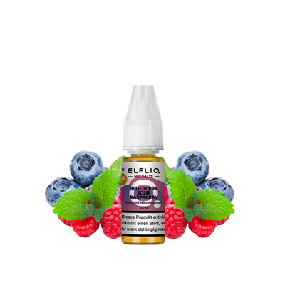 Elfbar - Elfliq Blueberry Sour Raspberry nicotine salt liquid
