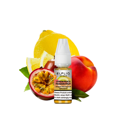 Elfbar - Elfliq Lemon Peach Passionfruit nicotine salt liquid