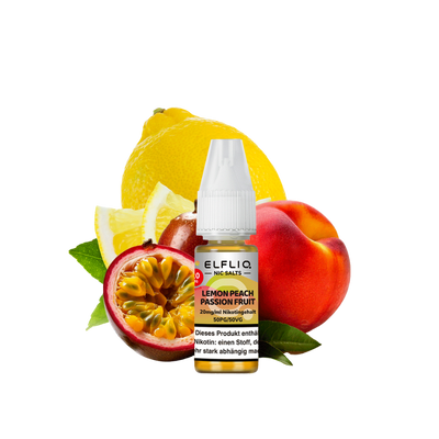 Elfbar - Elfliq Lemon Peach Passionfruit nicotine salt liquid