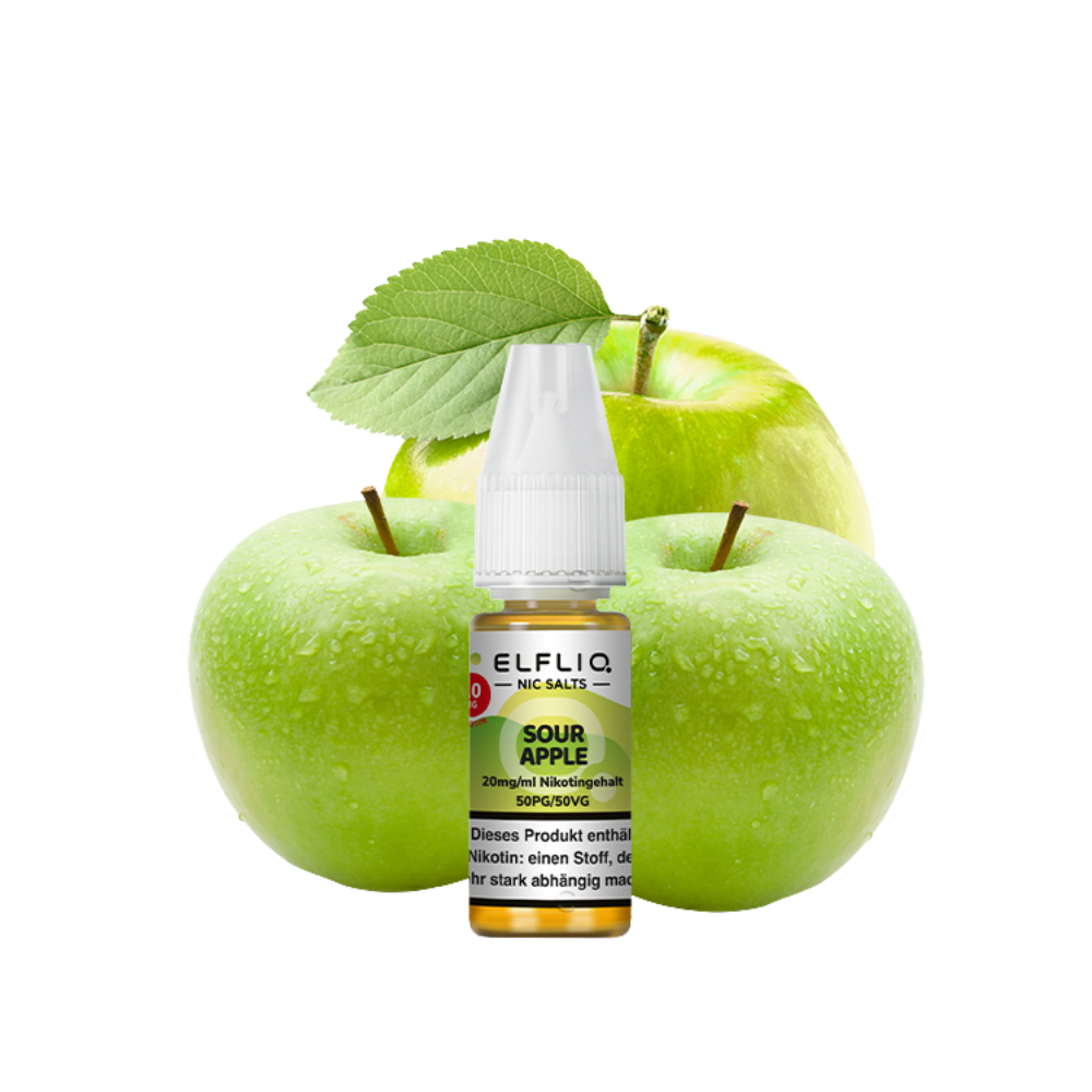 Elfbar - Elfliq - Sour Apple nikotinsalz liquid