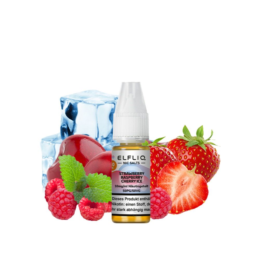Elfbar - Elfliq Strawberry Raspberry Cherry Ice nicotine salt liquid