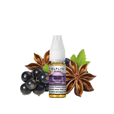 Elfbar - Elfliq Blackcurrant Aniseed nicotine salt liquid