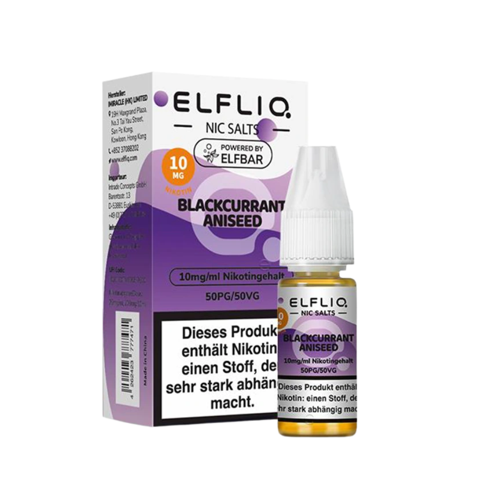 Elfbar - Elfliq Blackcurrant Aniseed nikotinsalz liquid