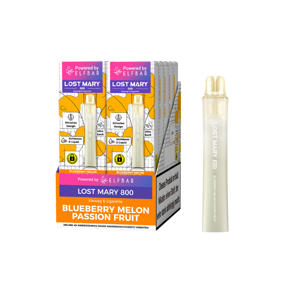Lost Mary 800 - Blueberry Melon Passion Fruit