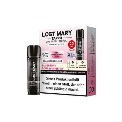 Elfbar Lost Mary Tappo Pod - Blueberry Sour Raspberry 2x 20mg 