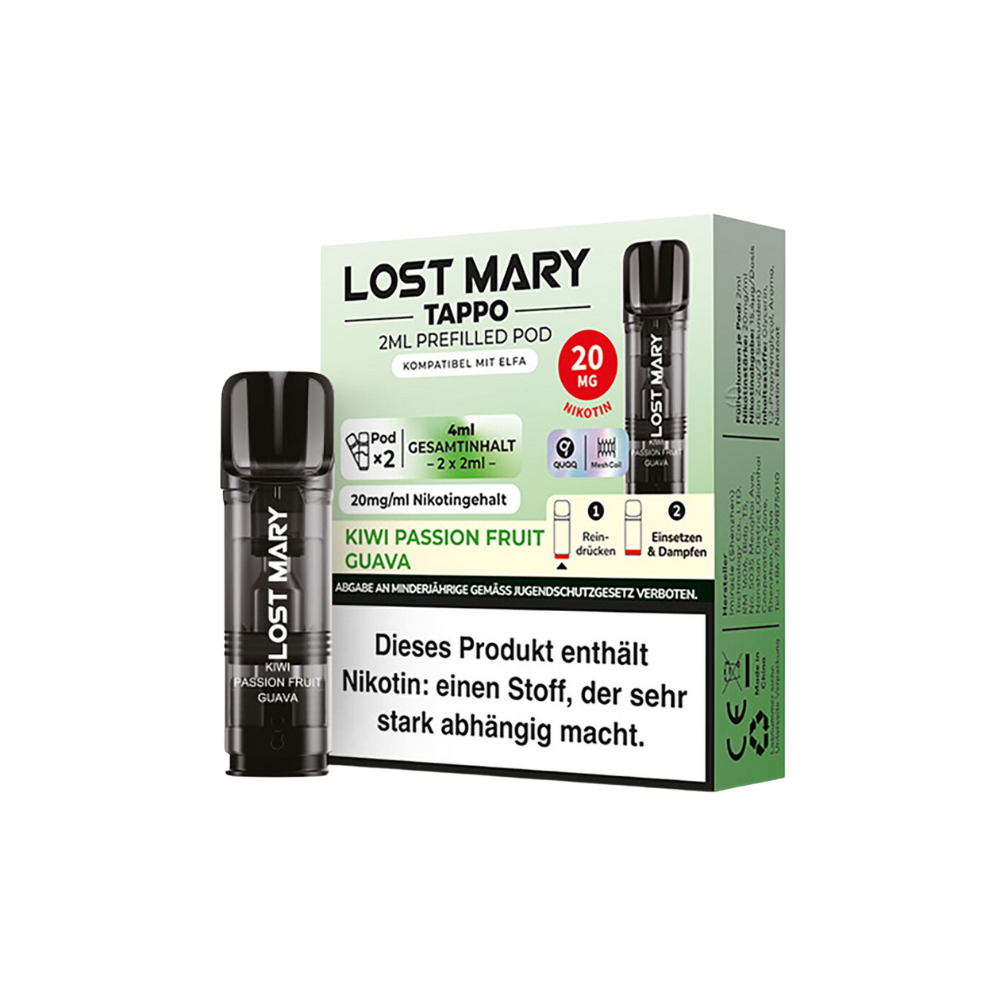 Elfbar Lost Mary Tappo Pod - Kiwi Passion Fruit Guava 2x 20mg