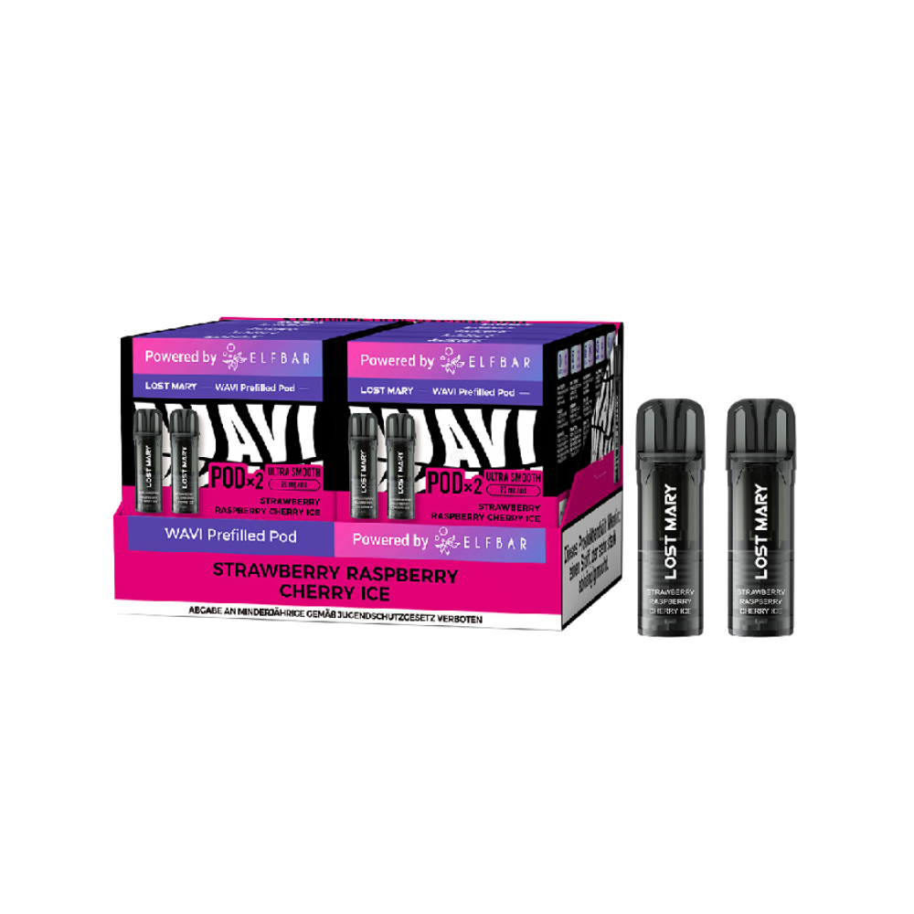 Lost Mary WAVI Pods - Strawberry Raspberry Cherry Ice