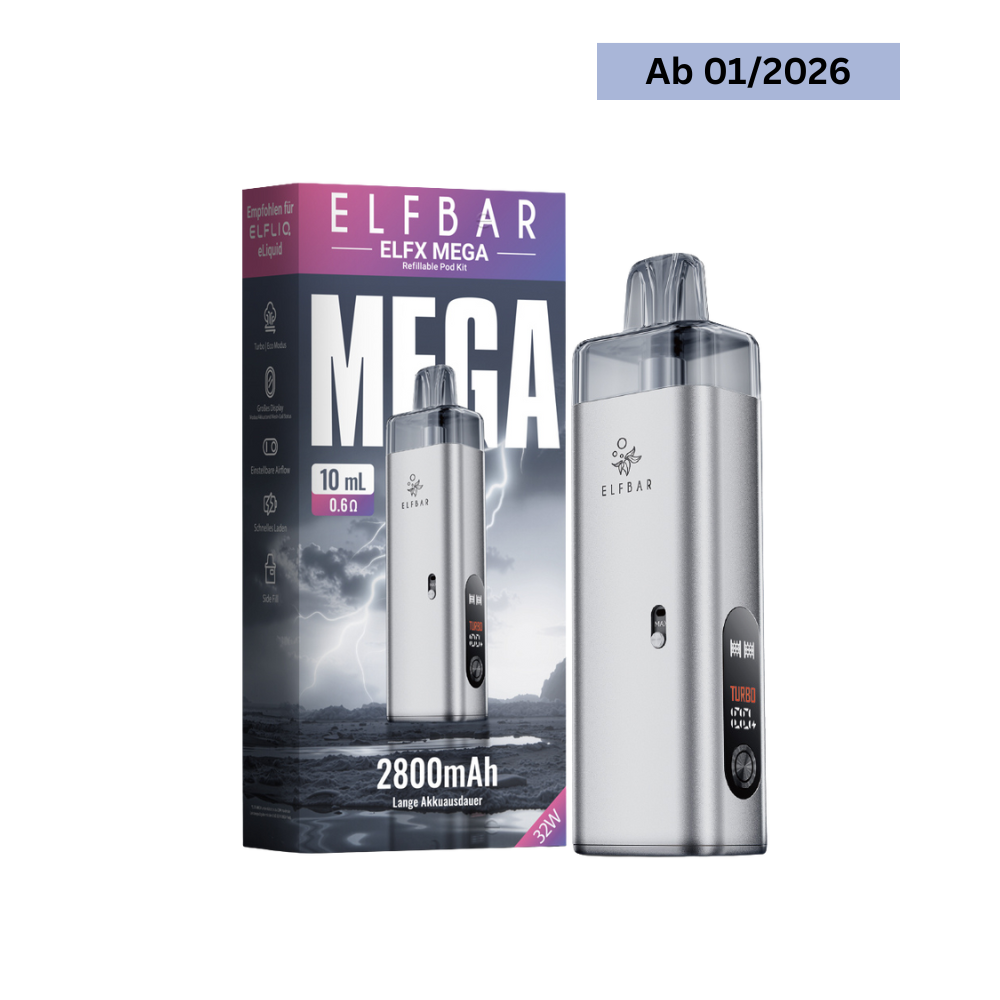 Elfbar Elfx Mega Pod Kit - Silver