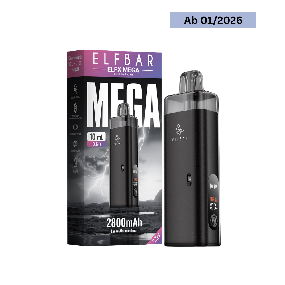 Elfbar Elfx Mega Pod Kit - Black