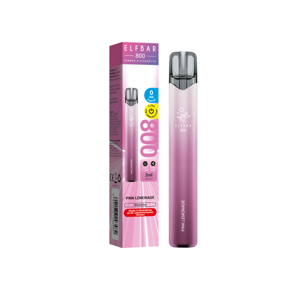 Elfbar 800 - Pink Lemonade Nicotine Free